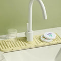 Silicone Sink Drainer Pad with Faucet Mat